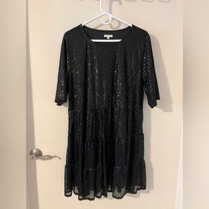 JODIFL Black Sequin Dress